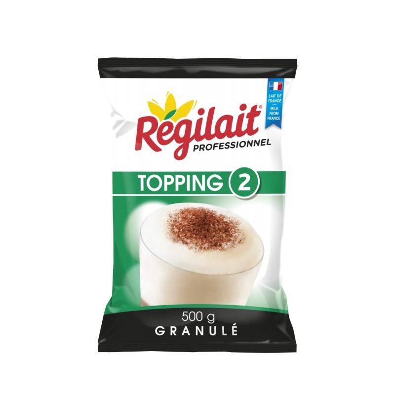 Topping, granulated milk preparation for professionals and especially Vending operators Topping, granulated milk preparation for professionals and especially Vending operators